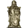 Detailed STL 3D Model of Prosperity Figurine for CNC Milling