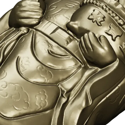 Detailed STL 3D Model of Prosperity Figurine for CNC Milling