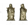 Detailed STL 3D Model of Prosperity Figurine for CNC Milling