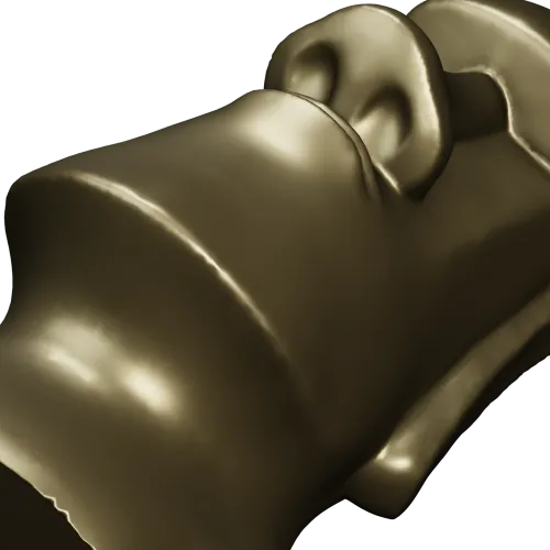 3D модель моаи - бюст в формате STL для ЧПУ