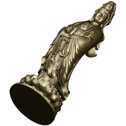 Spiritual Serenity Statue 3D STL Model for CNC