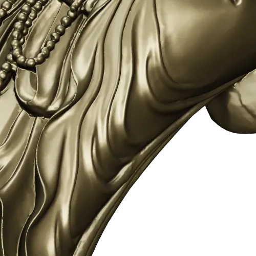 Spiritual Serenity Statue 3D STL Model for CNC