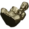 3D модель STL - Будда в позе лотоса с чашей для ЧПУ