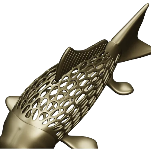 Карп-орнамент - 3D модель STL для ЧПУ
