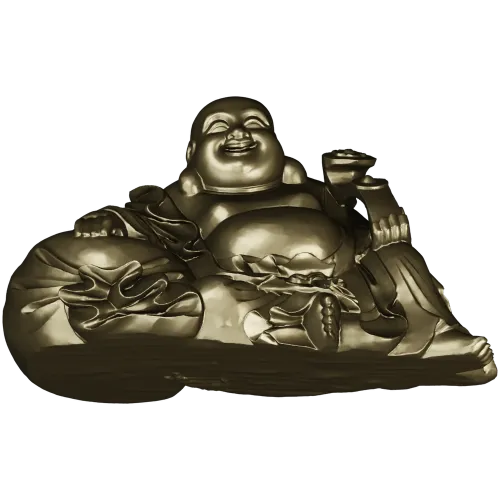 Laughing Buddha 3D Model STL for CNC Milling and Wood Carving