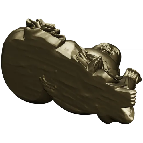 Laughing Buddha 3D Model STL for CNC Milling and Wood Carving