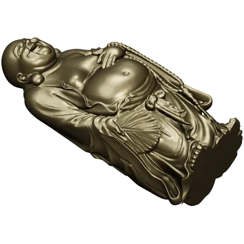 Laughing Buddha 3D Model STL for CNC Milling