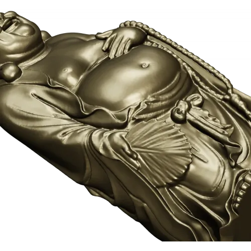 Laughing Buddha 3D Model STL for CNC Milling
