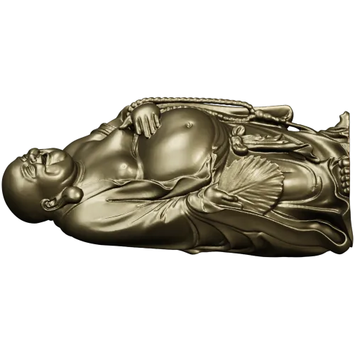 Laughing Buddha 3D Model STL for CNC Milling
