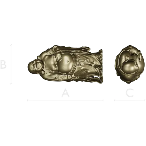 Laughing Buddha 3D Model STL for CNC Milling