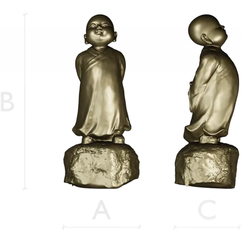 Статуэтка юного монаха - 3D модель в формате STL для ЧПУ
