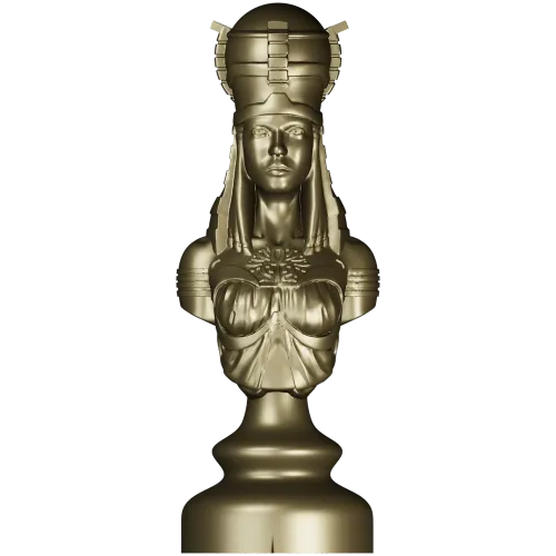Regal Female Bust 3D Model for CNC Milling STL