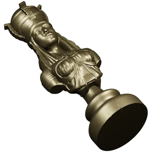 Regal Female Bust 3D Model for CNC Milling STL