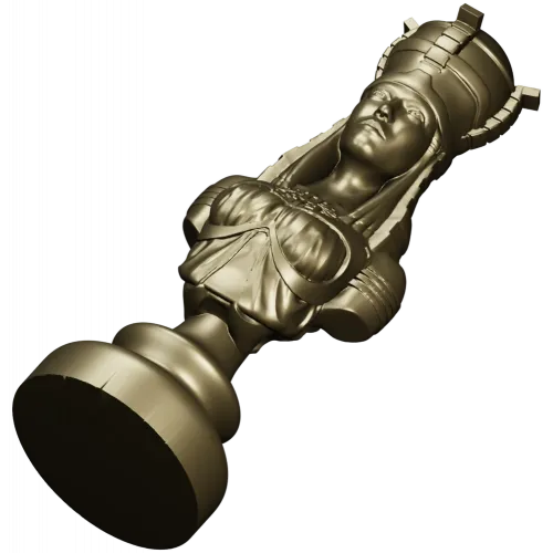 Regal Female Bust 3D Model for CNC Milling STL