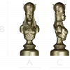 Regal Female Bust 3D Model for CNC Milling STL