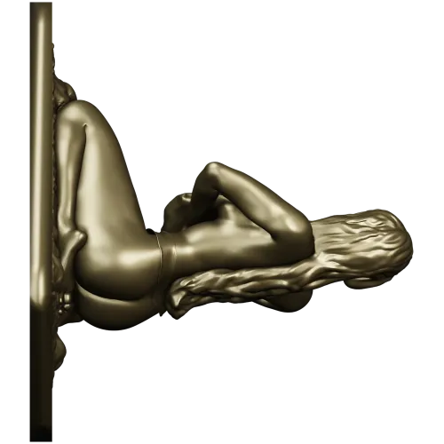 Лежащая нимфа - 3D модель в формате STL для ЧПУ