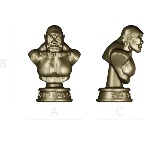 3D модель бюста циклопа - STL файл для ЧПУ