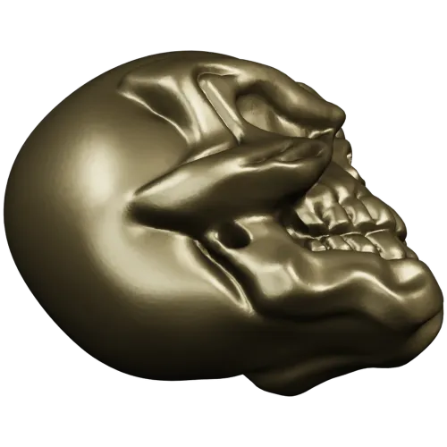 Череп-усмешка - 3D модель STL для ЧПУ