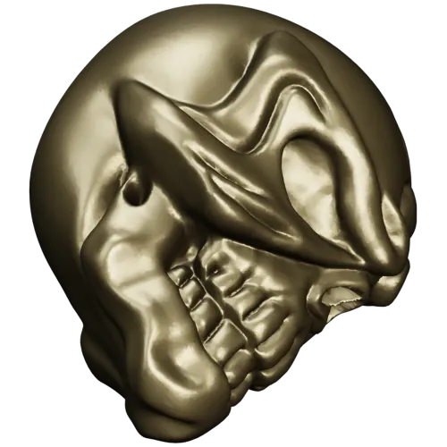 Череп-усмешка - 3D модель STL для ЧПУ
