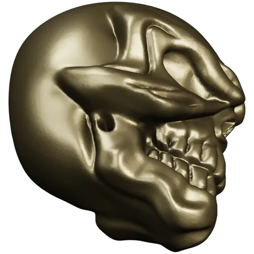 Череп-усмешка - 3D модель STL для ЧПУ