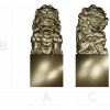 Фу-льонг - 3D модель STL для ЧПУ (статуетка на постаменте)