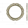 Baroque Acanthus Round Frame STL 3D Model for CNC Milling