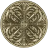 Acanthus Rosette Medallion STL for CNC
