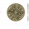 Acanthus Rosette Medallion STL for CNC