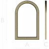 Arched Ornamental Frame STL for CNC