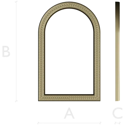 Arched Ornamental Frame STL for CNC