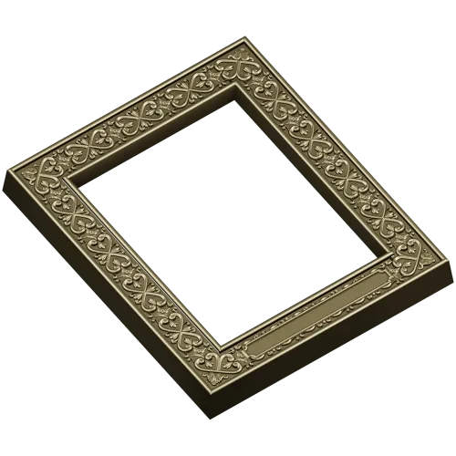 Regal Fleur Frame - ornate frame 3D model (STL) for CNC