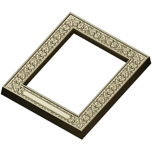 Regal Fleur Frame - ornate frame 3D model (STL) for CNC