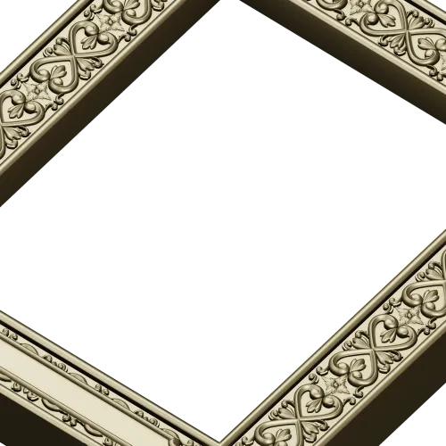 Regal Fleur Frame - ornate frame 3D model (STL) for CNC