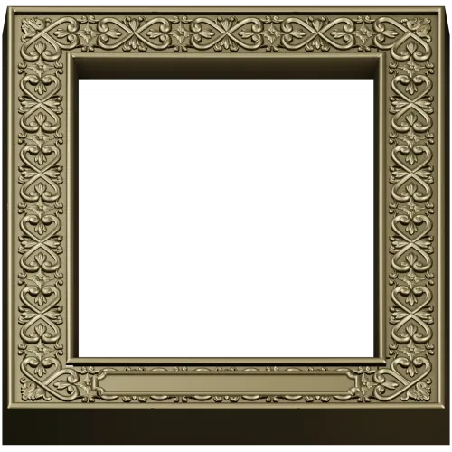 Regal Fleur Frame - ornate frame 3D model (STL) for CNC