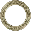 Greek-Key Round Frame - STL 3D Model for CNC Milling