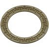 Greek-Key Round Frame - STL 3D Model for CNC Milling