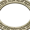 Greek-Key Round Frame - STL 3D Model for CNC Milling