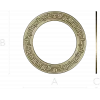 Greek-Key Round Frame - STL 3D Model for CNC Milling