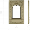 Ornate Arched Frame STL for CNC - Detailed 3D Model for Carving