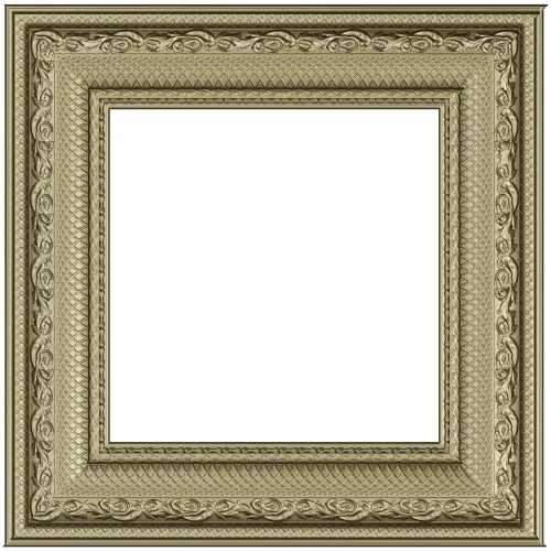 Ornate Square Frame STL - Detailed 3D Model for CNC