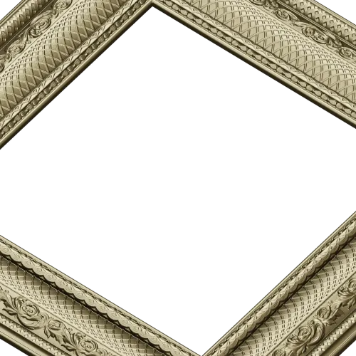 Ornate Square Frame STL - Detailed 3D Model for CNC