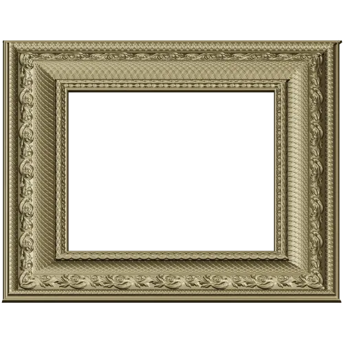 Ornate Square Frame STL - Detailed 3D Model for CNC