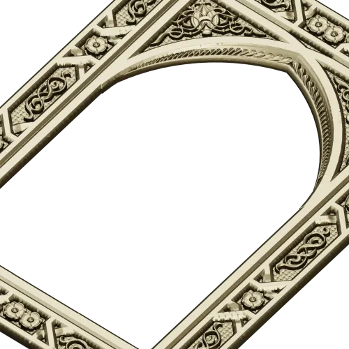 Арочная резная рама в стиле киота - 3D модель STL для ЧПУ