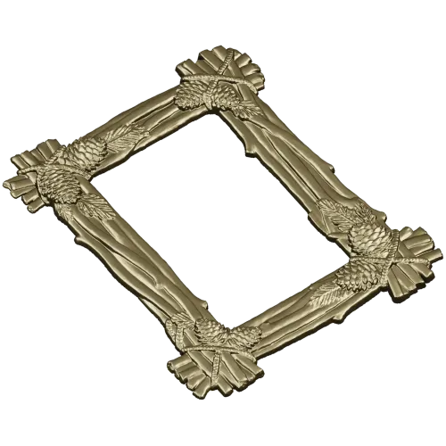 Pine Bundle Frame - STL 3D model for CNC milling