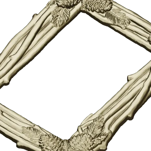 Pine Bundle Frame - STL 3D model for CNC milling