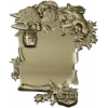 Yuletide Scrollframe - Christmas CNC STL Relief