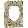 Rustic horseshoe plank frame STL for CNC milling