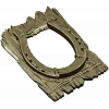 Rustic horseshoe plank frame STL for CNC milling