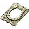Rustic horseshoe plank frame STL for CNC milling