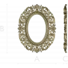 Aurelia Oval Baroque Frame - STL 3D model for CNC